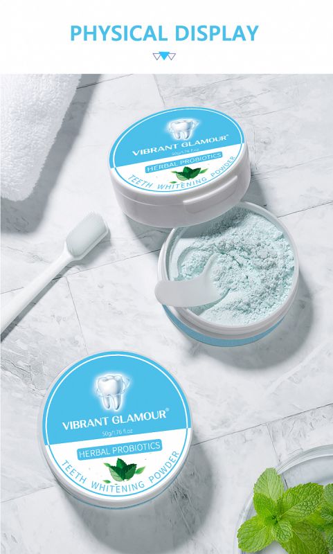 Whitening tooth powder with VIBRANT GLAMOUR additives 50g