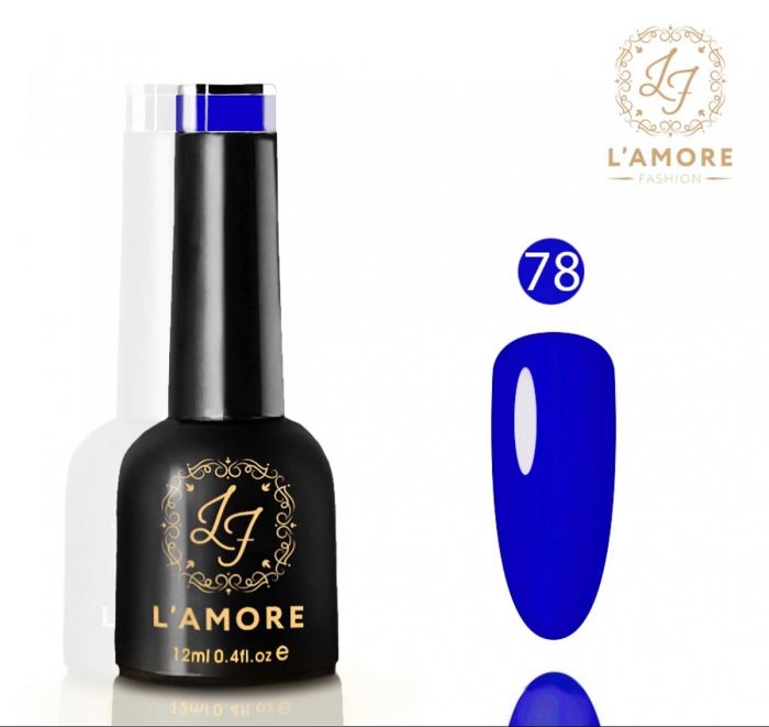 Gel nail polish Luxury L'AMORE FASHION 12ml tone 78