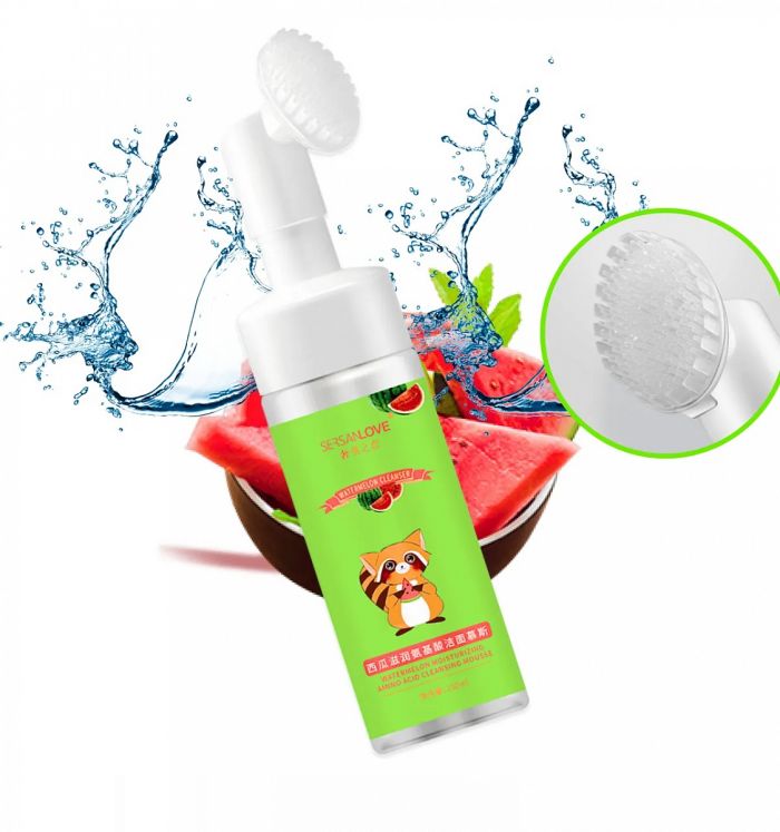 Cleanser foam with apple filling SERSANLOVE Watermelon cleansing mousse with amino acids 150 ml