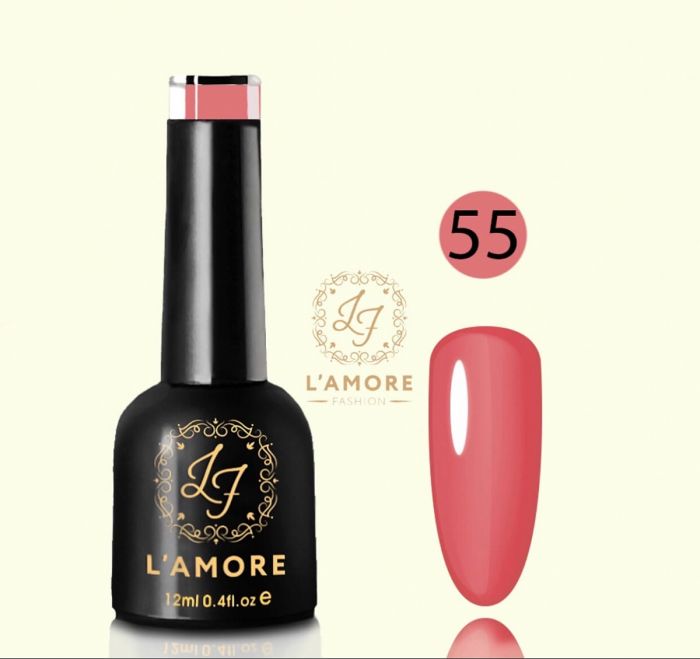 Gel nail polish Luxury L'AMORE FASHION 12ml tone 55