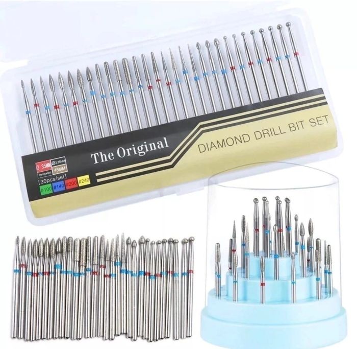 Set of diamond cutters, 30pcs