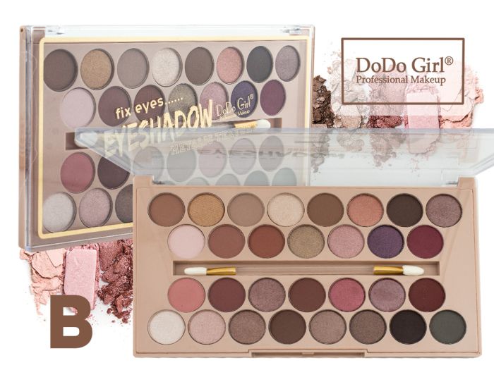 DoDo Girl Eyeshadow Palette matte and mother-of-pearl 30 colors (tone B)