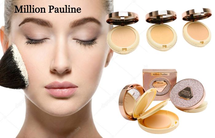 Shining face powder with mirror 3 in 1 Million Pauline SHINE, (row of 3 pcs)