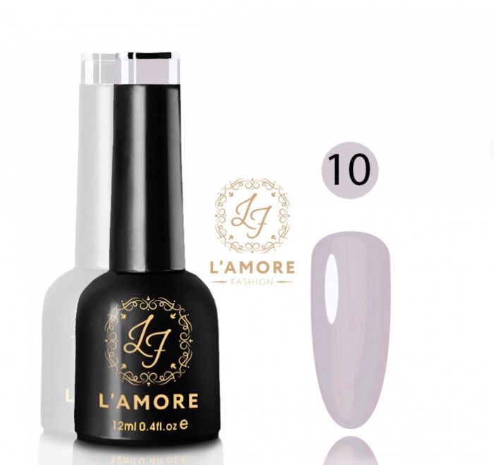 Gel nail polish Luxury L'AMORE FASHION 12ml tone 10