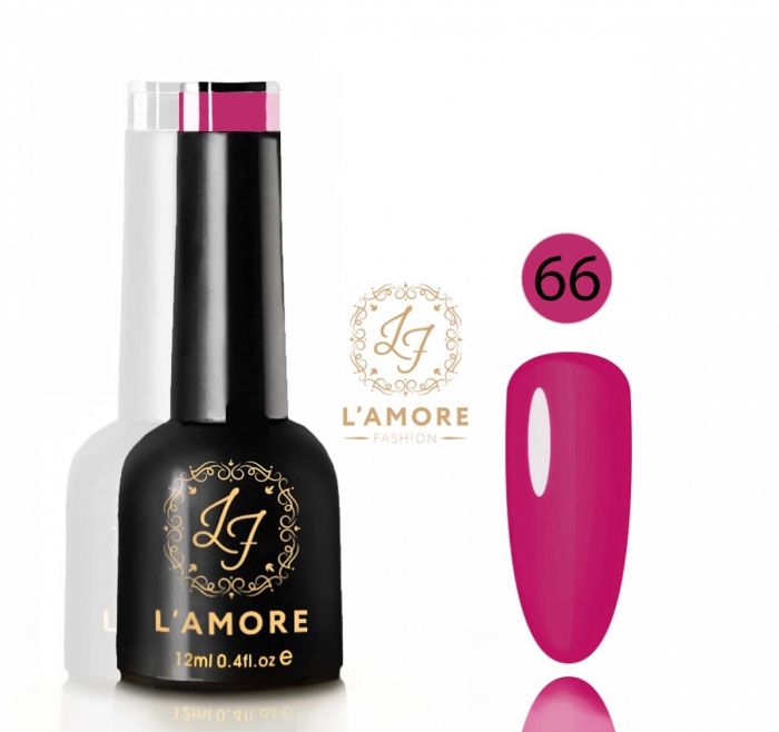 Gel nail polish Luxury L'AMORE FASHION 12ml tone 66