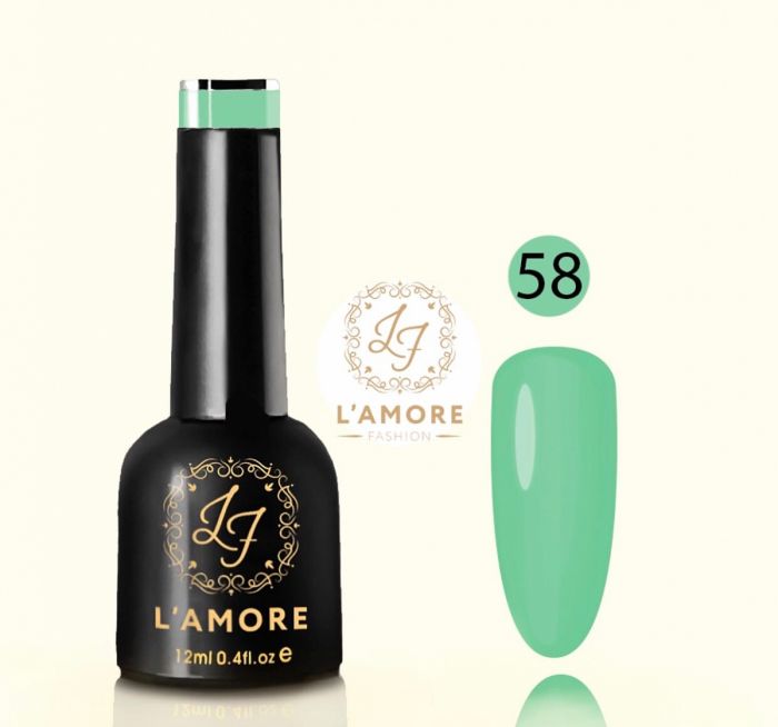 Gel nail polish Luxury L'AMORE FASHION 12ml tone 58